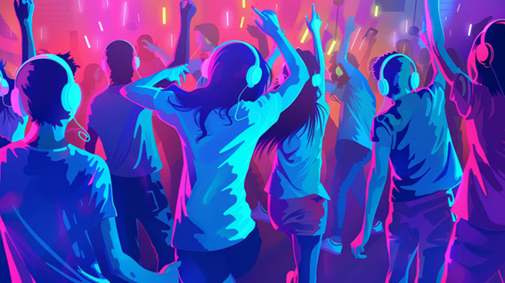 Silent Disco Animated-webres